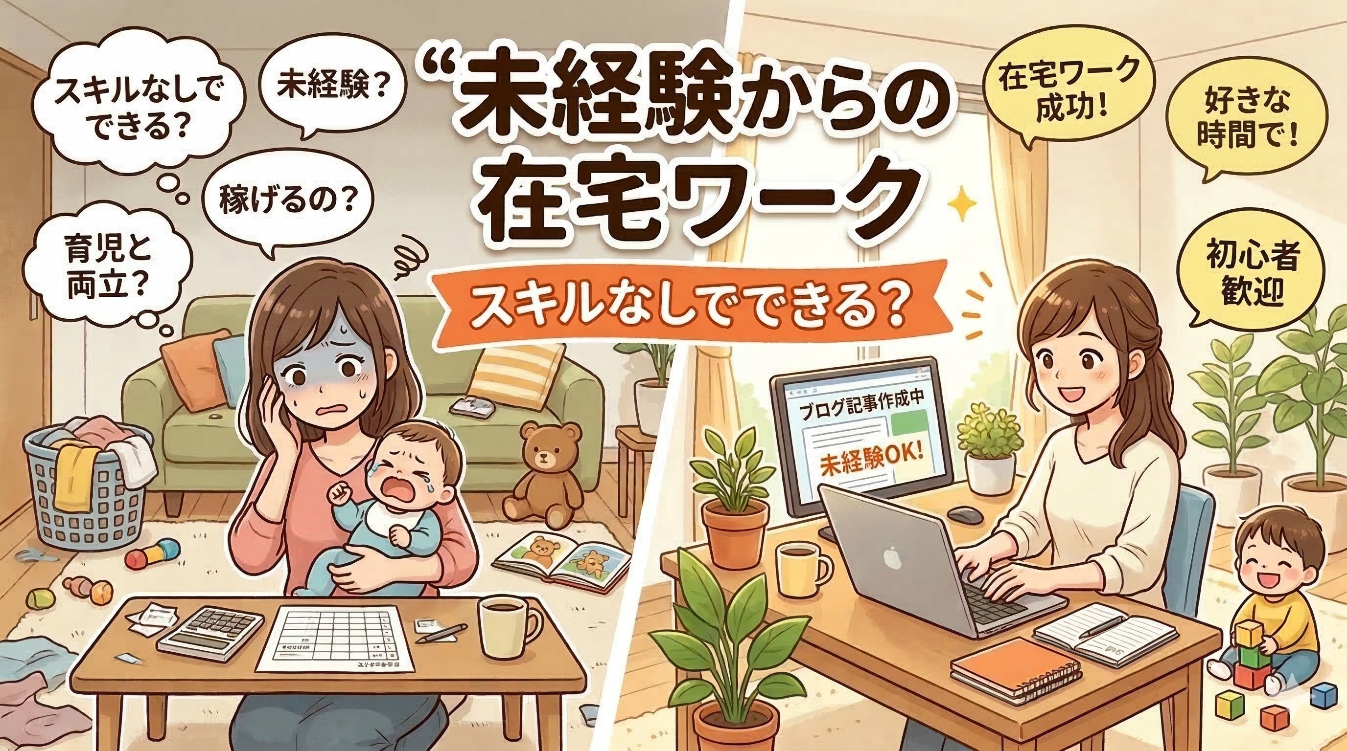 在宅ワーク初心者の主婦が陥る罠｜スキルなしで月数万の壁を超える3つの分かれ道