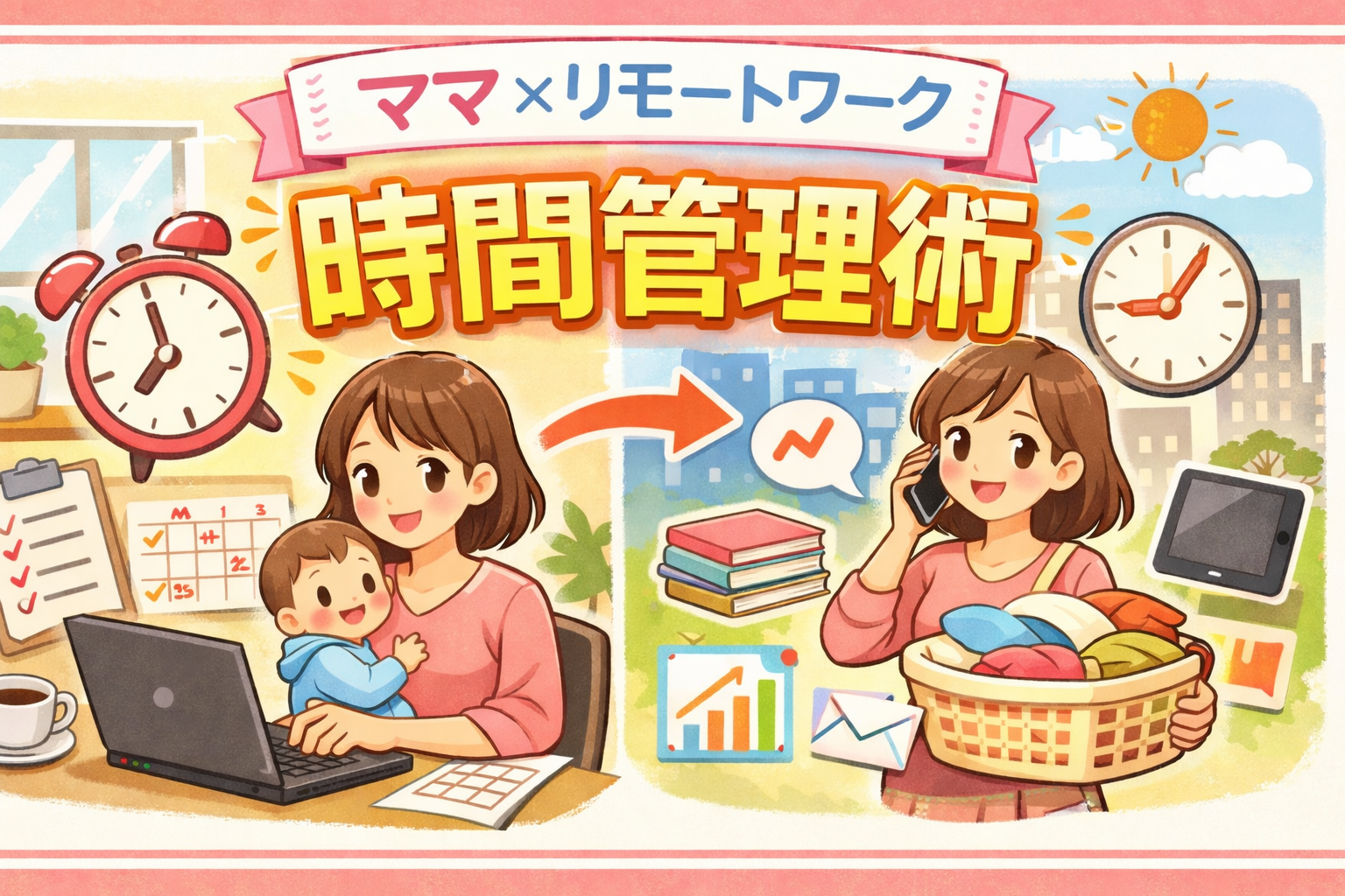 在宅ワークママの時間管理術｜育児と家事を回しながらフルタイムで働く私の現実的な方法