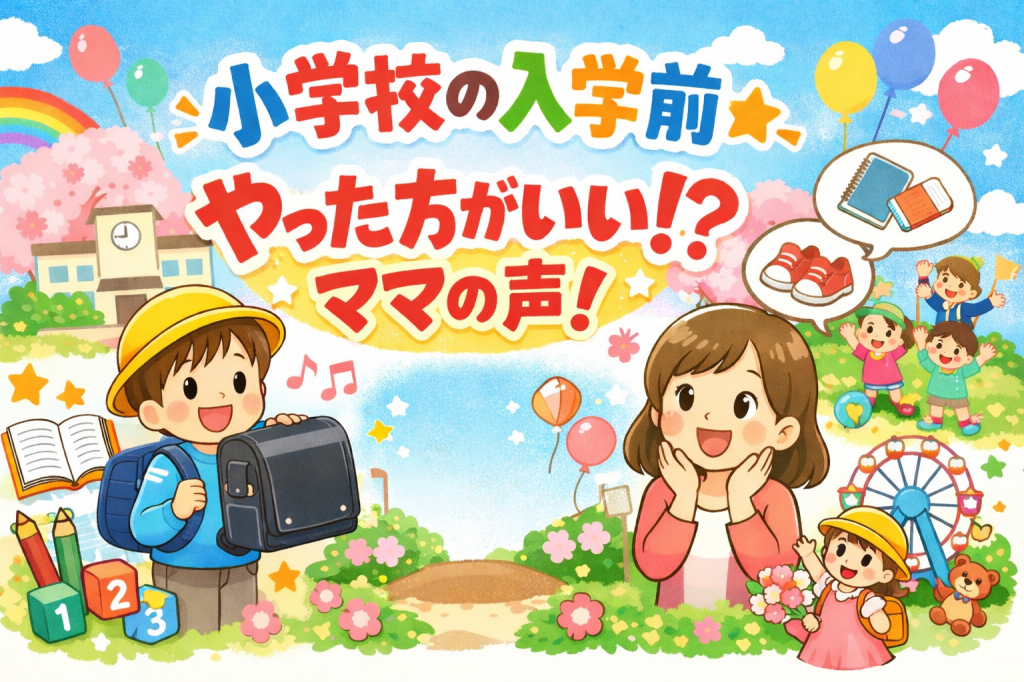 小学校入学前にやっておくこと｜先輩ママの後悔から学ぶ「今からできる準備リスト」